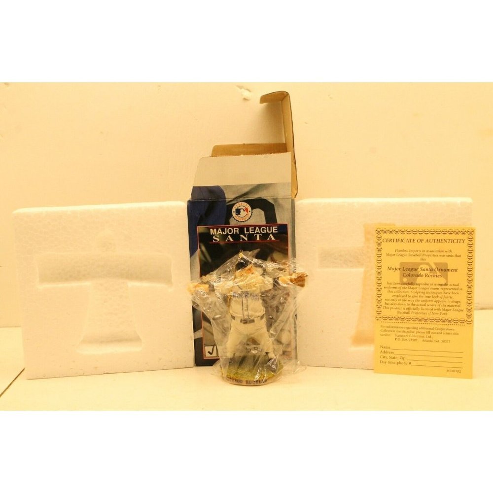 New Flambro Major League Santa Claus 5" Tall Ornament Colorado Rockies #8702
